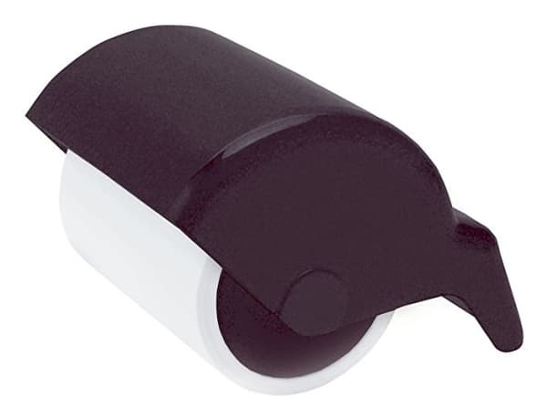 WEDO rullsläckare, tillverkad av plast, svart med en inbyggd rulle med släckpapper (80201)