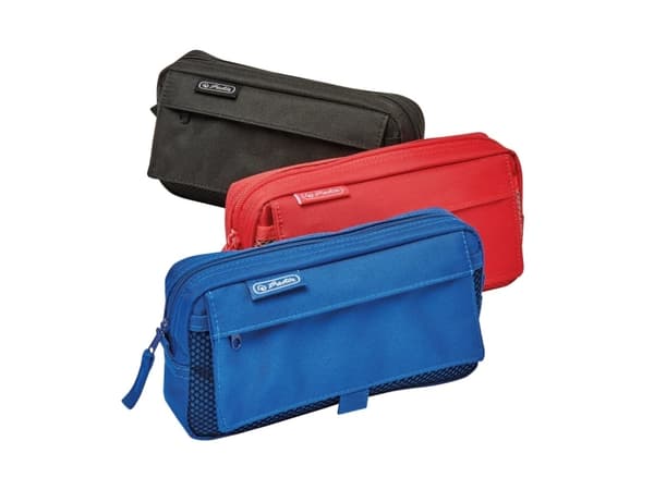 Herlitz 10312734, Mykt penal, Polyester, Assorterte farger, Monokromatisk, Glidelås, 210 mm