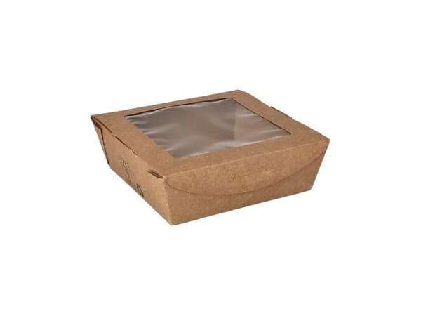 Papstar 87251, kartong, polylaktid (PLA), brun, 0,65 L, FSC, 140 mm, 140 mm