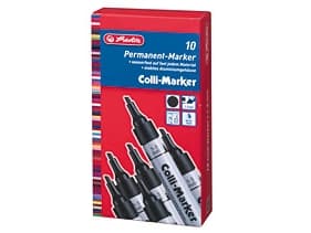 Herlitz 10845360, Svart, Svart, Sølv, Aluminium, 10 stykker