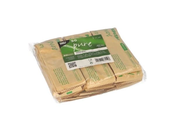 Papstar 88450, Engangsskje (kaffeskje), Tre, Naturlig, 11 cm, 50 stykker