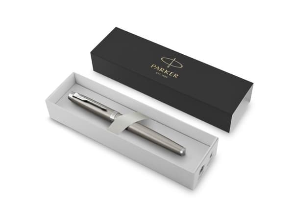 Parker 2143633, Stiftpenna, Rostfritt stål, Svart, Rostfritt stål, Lack, Fin