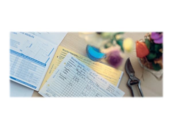 Avery Zweckform - Ukerapport - 40 ark - A5 - landskap - dublett - karbonfri