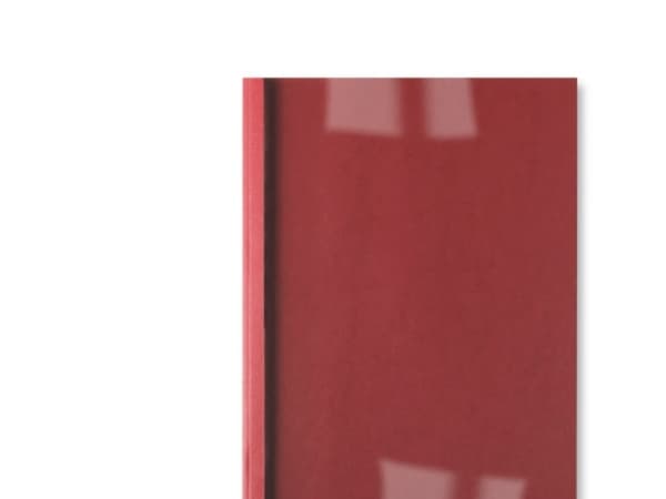GBC LeatherGrain - 3 mm - A4 (210 x 297 mm) - 30 ark - 150 mikrometer - röd - 250 g/m² - 100 stk termiskt bindningsskydd