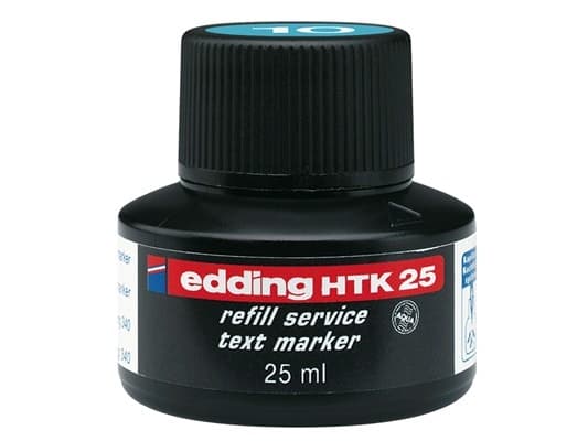 Edding HTK 25, Lyseblå, Svart, 25 ml, edding 24, 340, 345