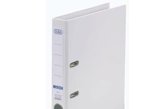 Elba Smart PP/PP, 50 mm, A4, Polypropylen (PP), Hvit, 280 ark, 5 cm, 285 mm