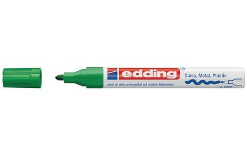 Edding 750, Vihreä, Vihreä, Valkoinen, 1 väriä, Pyöreä pää, Pyöreä, 2 mm