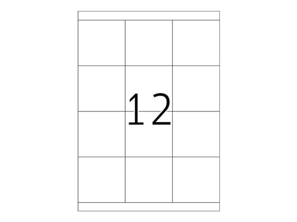 HERMA Premium - Papper - matt - permanent självhäftande - vit - 70 x 67.7 mm 1200 etikett (er) (100 ark x 12) laminerade etiketter