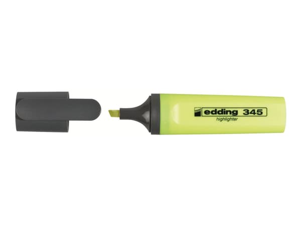 edding 345 - Överstrykningspenna - gul - vattenbaserat bläck - 2-5 mm
