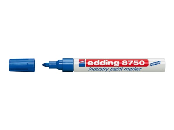 edding 8750 industry paint - Markør - permanent - blå - fargeblekk - 2-4 mm