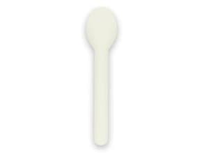 Spiseske Verive 157mm hårdt papir kraftig FSC bionedbrydelig glat overflade hvid,50 ps x 100 stk/krt