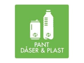 Piktogram PANT DÅSER & PLAST 12x12 cm,stk