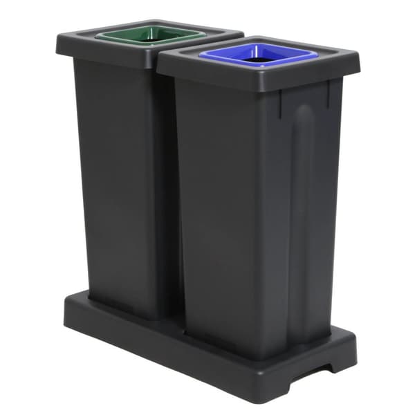 TWIN Affaldsspand til sortering 53 ltr. grå
