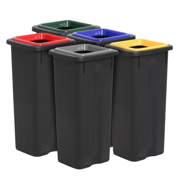 TWIN Affaldsspand til sortering 53 ltr. grå
