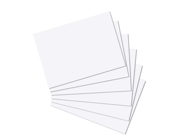 Herlitz 10835809, Valkoinen, 170 g/m², 100 kpl