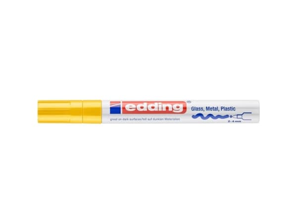Edding 750, Gul, Multifärg, 1 färger, Rundad spets, Rund, 2 mm