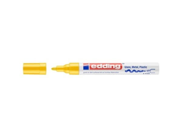 Edding 750, Gul, Multifärg, 1 färger, Rundad spets, Rund, 2 mm