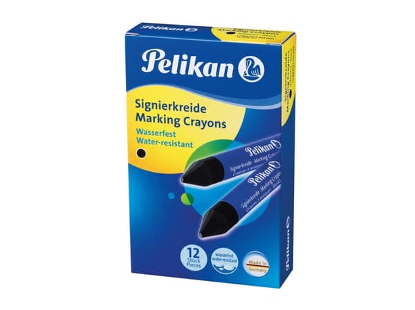 Pelikan 701003, 12 styck, Svart, Svart, Blå, Rund, Pojke/flicka, Låda