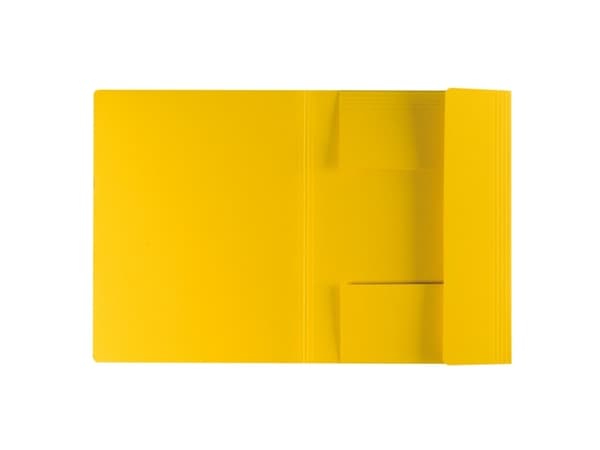 herlitz easyorga mapp, DIN A4, manillakartong, gul 3 flikar, 320 g/m², svart organisatörstryck, kapacitet - 10 st (11076437)
