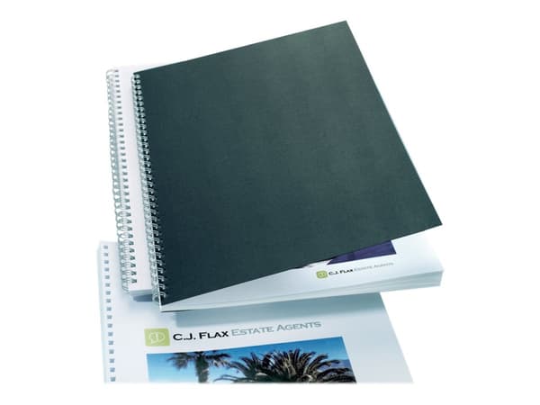 GBC LinenWeave - A4 (210 x 297 mm) - svart - 250 g/m² - 100 stk permomslag