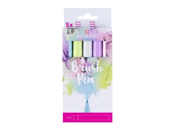 Ecoline Brush Pen set Pastel | 5 colours