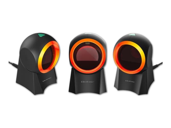 Qoltec - Strekkodeskanner - stasjonær - 100 skann/sek - dekodet - USB