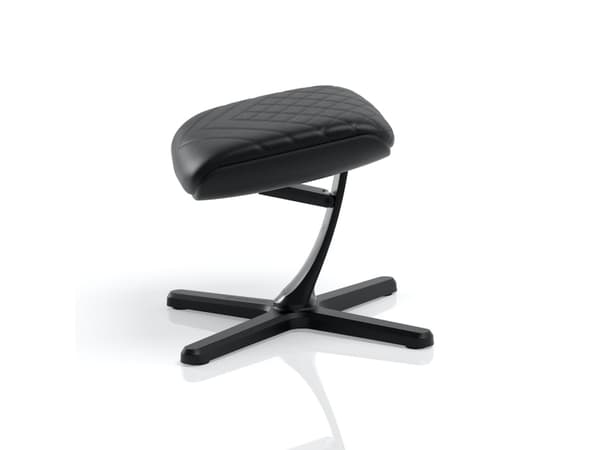 noblechairs NBL-FR-PU-BLK, Svart, Gjuten aluminium, Tyg, Skum, Plast, 0 - 45°, 490 mm, 400 mm, 450 mm