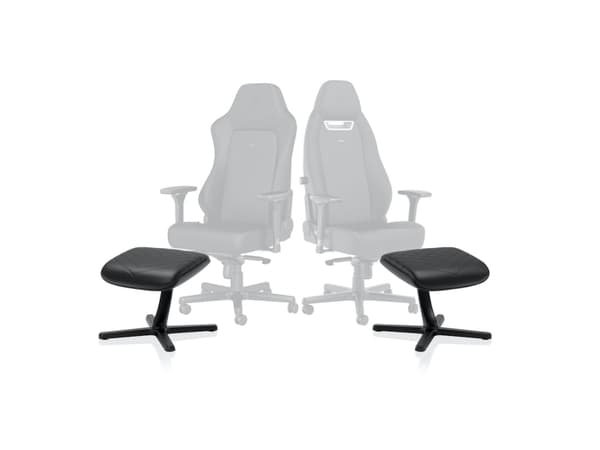 noblechairs NBL-FR-PU-BLK, Svart, Gjuten aluminium, Tyg, Skum, Plast, 0 - 45°, 490 mm, 400 mm, 450 mm