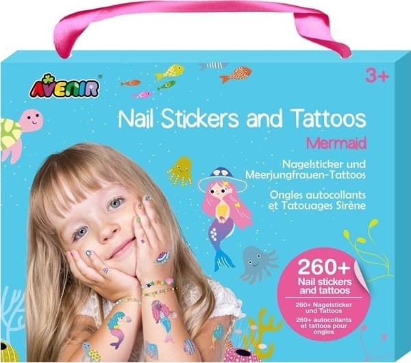 AVENIR 230+ kynsitarrat ja tatuoinnit "Little Mermaids"