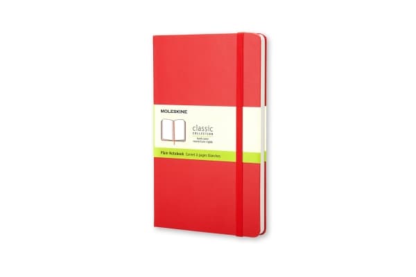 Moleskine Classic, Monokromatisk, Rød, 192 ark, 70 g/m², Innbundet (hardcover), Universell