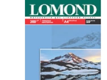 Lomond 0102020, Hvit, Gloss, 200 g/m², A4, 50 ark, 210 mm