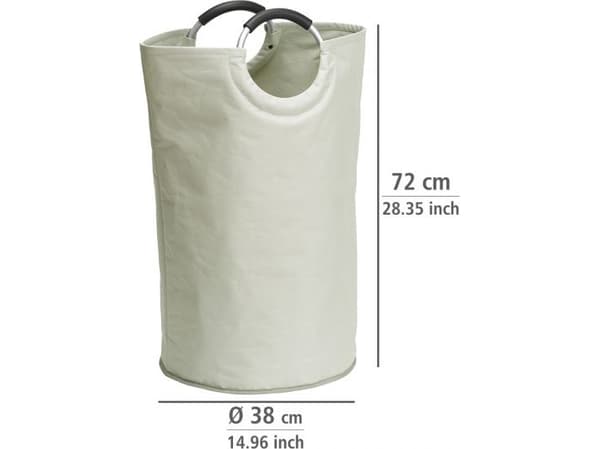 Wenko pyykkikori Jumbo Stone 72 cm polyesteri valkoinen