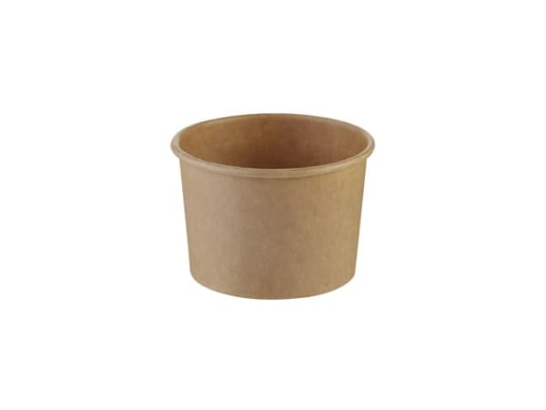 Isbæger 120/140ml 3oz Ø74x49mm Pap Brun,50 stk/ps - (50 stk.)
