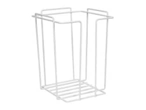 Pesulappuhylly 23x23x29.5cm metallinen valkoinen vaahtomuovisille pesulappuille, 16 kpl/krt