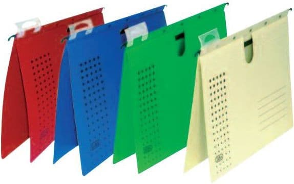 ELBA hengende stiftemaskin chic ULTIMATE, DIN A4, blå kommersiell stifting, ekstremt slitesterk Canson - 25 deler (85741 BL)