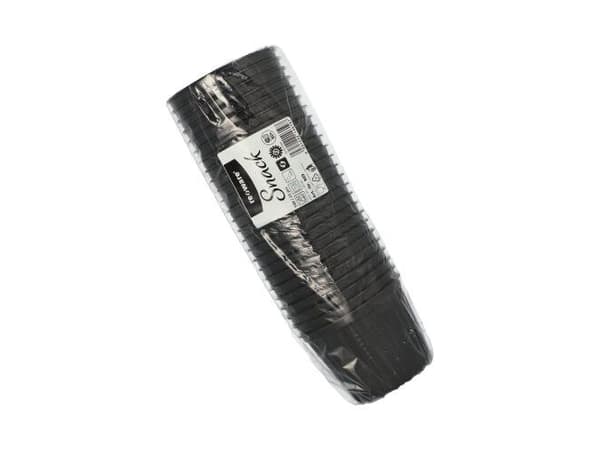 Papstar 25 Mehrweg-Suppenbecher 500 ml, Bolle, Rund, Polypropylen, Sort, Monokromatisk, 25 stykker