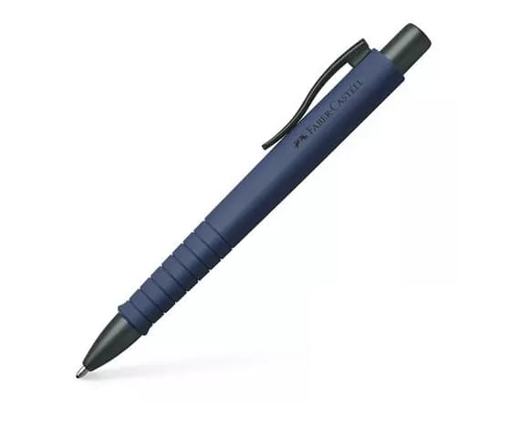 Faber-Castell 241189, Klipsi, Kuulakärkikynä klikkausmekanismilla, Uudelleentäytettävä, Sininen, 1 kpl, Erittäin leveä