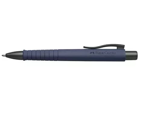 Faber-Castell 241189, Klipsi, Kuulakärkikynä klikkausmekanismilla, Uudelleentäytettävä, Sininen, 1 kpl, Erittäin leveä
