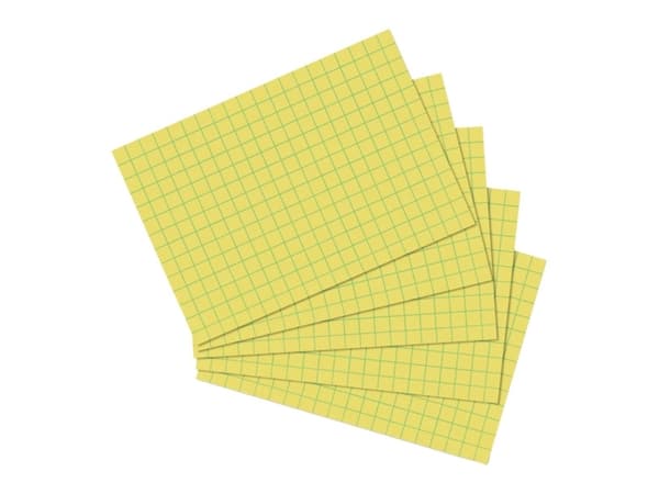 Herlitz 10901445, Gul, Rutat papper, 170 g/m ^, 100 styck
