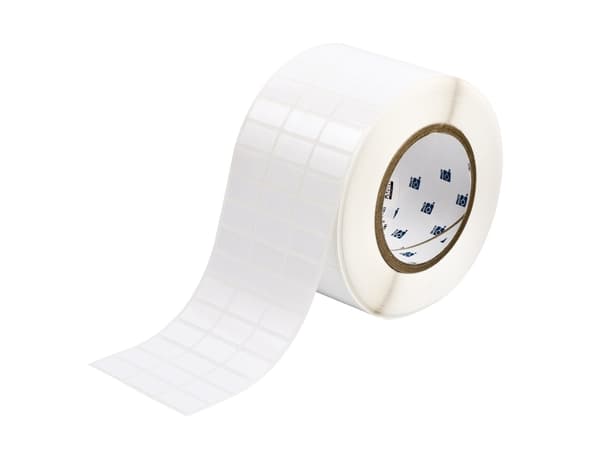 Brady, THT-5-484-10, 25µ Polyester, Weiß, 25,4 x 12,7mm, extrem stark haftend, 3-bahnig (10000 E.) (062390)
