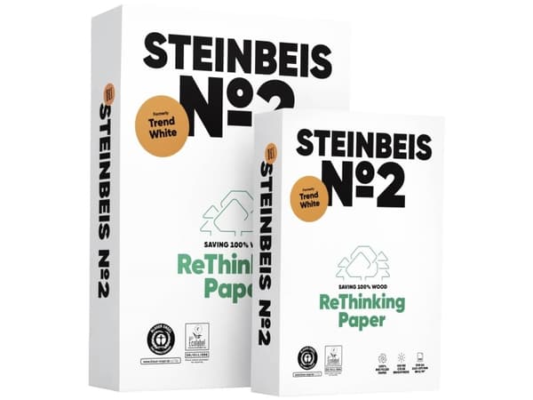 STEINBEIS No. 2 99779554 Universal printerpapir kontorpapir DIN A4 80 g/m² 500 Blad Hvid