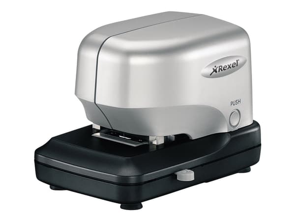 Rexel Stella 30 - Elektrisk stiftemaskin - 30 ark - svart/sølv
