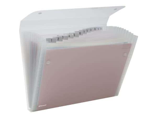 Rexel ICE - Utvidbar mappe - 13 rom - for A4 - kapasitet: 260 ark - med fliker - blank