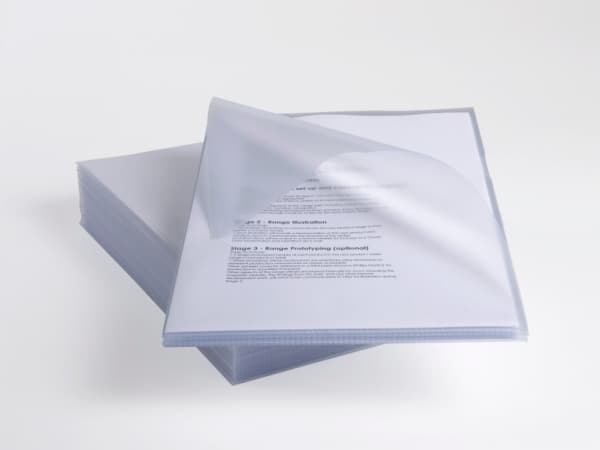 Rexel Anti Slip FoldersClear (25), Polypropylen (PP), Gjennomsiktig, 20 ark, 25 stykker