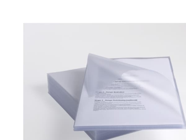 Rexel Anti Slip FoldersClear (25), Polypropylen (PP), Gjennomsiktig, 20 ark, 25 stykker