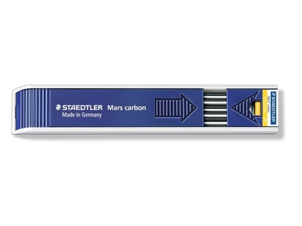 Staedtler Mars Carbon 200, 4H, Blå, 12 styck, 2 mm, 13 cm, Låda