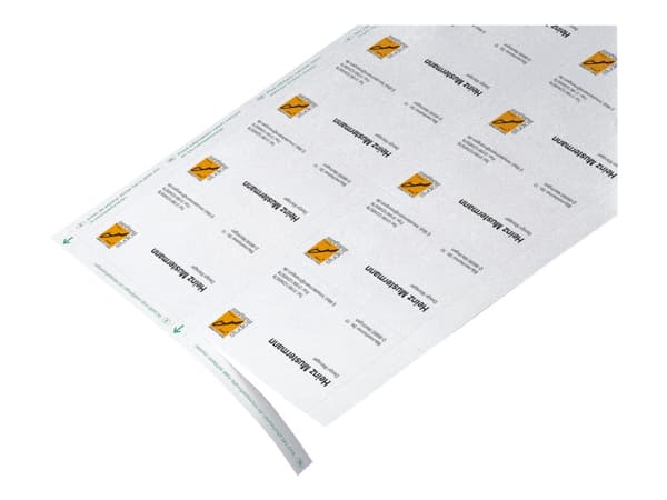 Sigel Visitkort DP939 - Glansigt vitt - 85 x 55 mm - 200 g/m² - 600 kort (60 ark x 10) visitkort