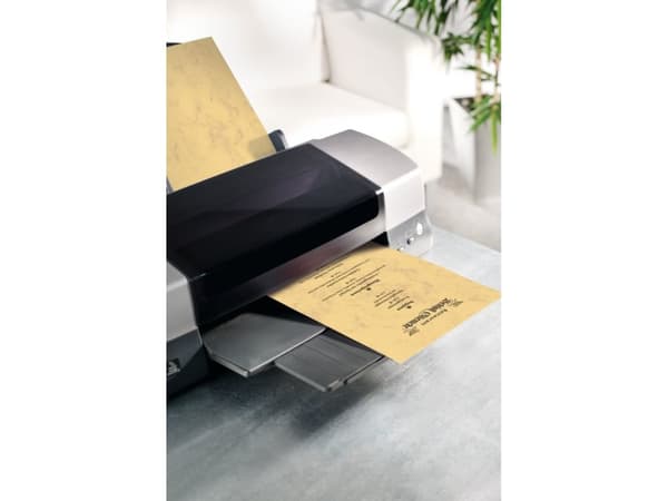 sigel marmorpapir, A4, 200 gsm, fin papp, sandbrun marmorert på begge sider, egnet for (DP553)