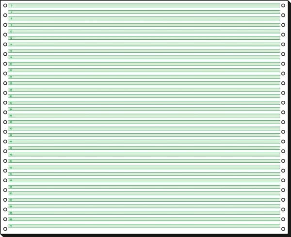 Sigel 12371, Universal, A3 (297x420 mm), 2000 ark, 60 g/m ^, Grön, Vit, ECF