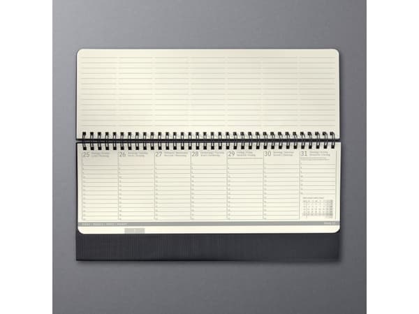 Sigel Conceptum, 300 x 143 mm, 66 ark, 80 g/m ^, Tyska, Nederländska, Engelska, Franska, Inbunden, Svart